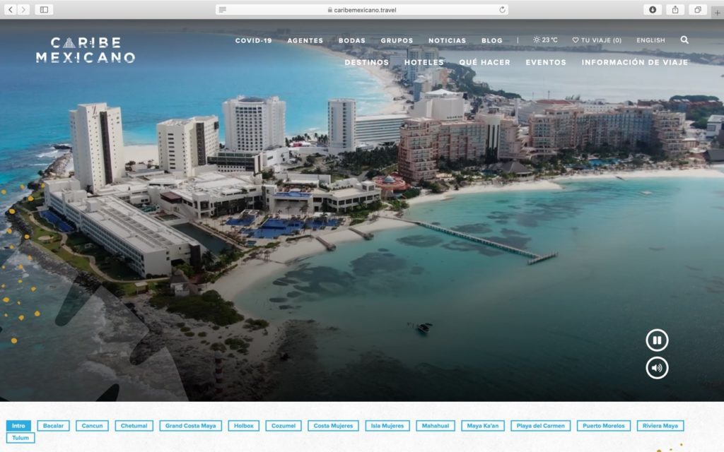 Exitoso primer año del sitio web del Caribe Mexicano