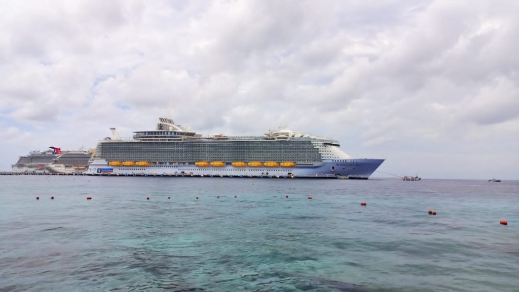 Arriban tres cruceros a Cozumel