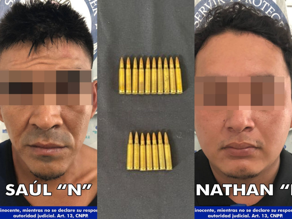 INTERCAMBIARON CARTUCHOS A PLENA LUZ|| Detienen a sujetos con portación de “balas”