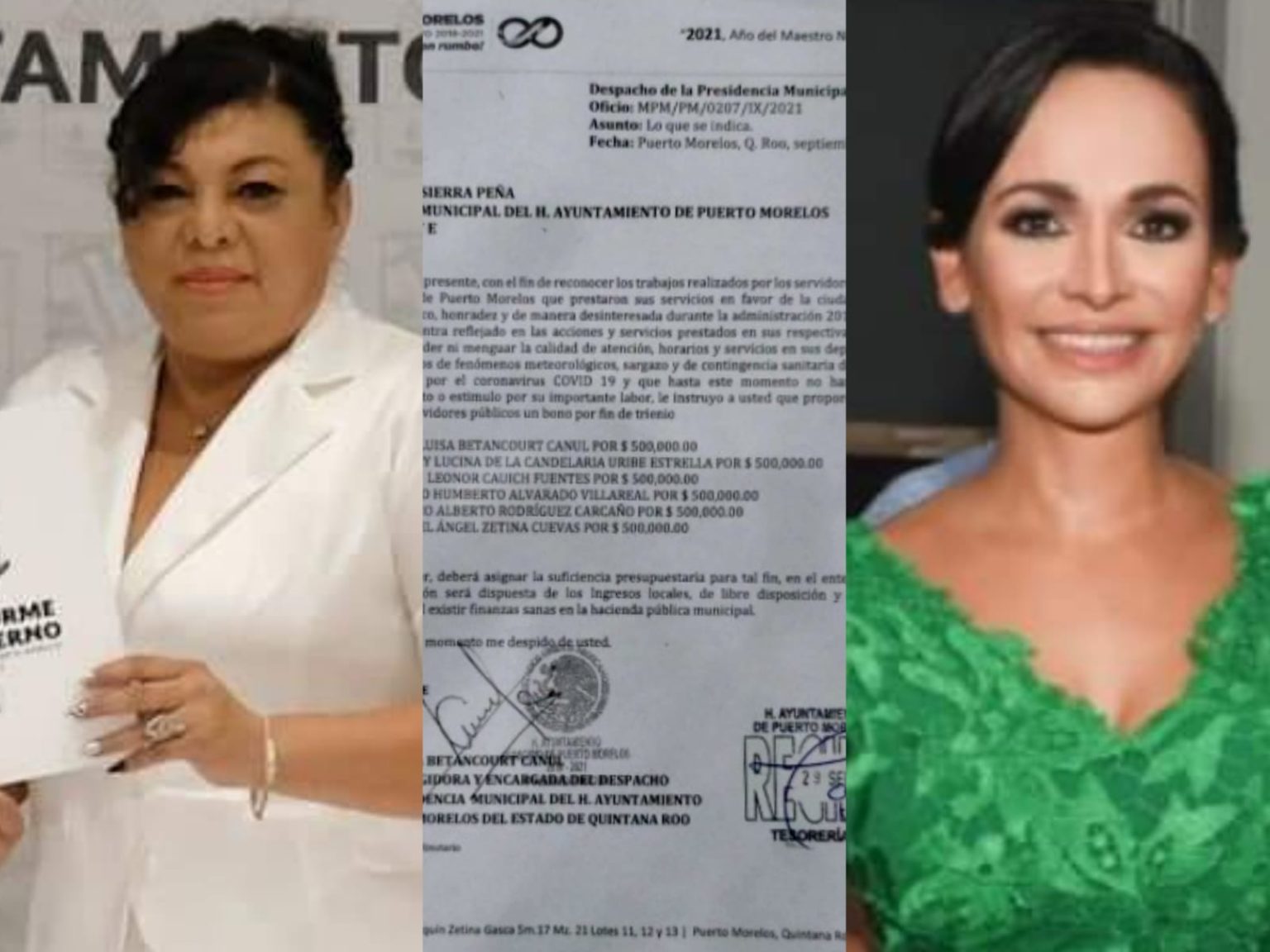 HERENCIAS DE LAURA FERNÁNDEZ|| Regidores de Puerto Morelos “se despiden” con medio millón de pesos