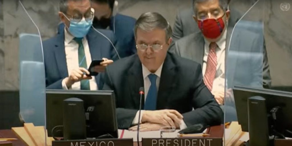 Ebrard encabeza debate sobre tráfico de armas en Consejo de Seguridad de la ONU