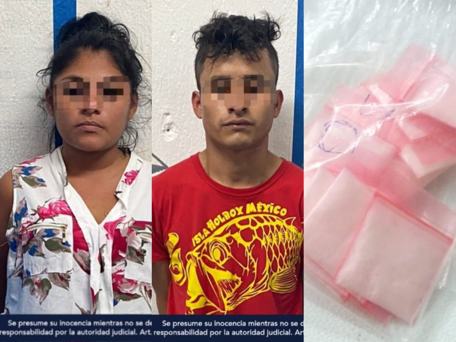 REPARTÍAN ABORDO DE UN TAXI|| Detienen a pareja con posesión de piedra y cocaína en Playa del Carmen