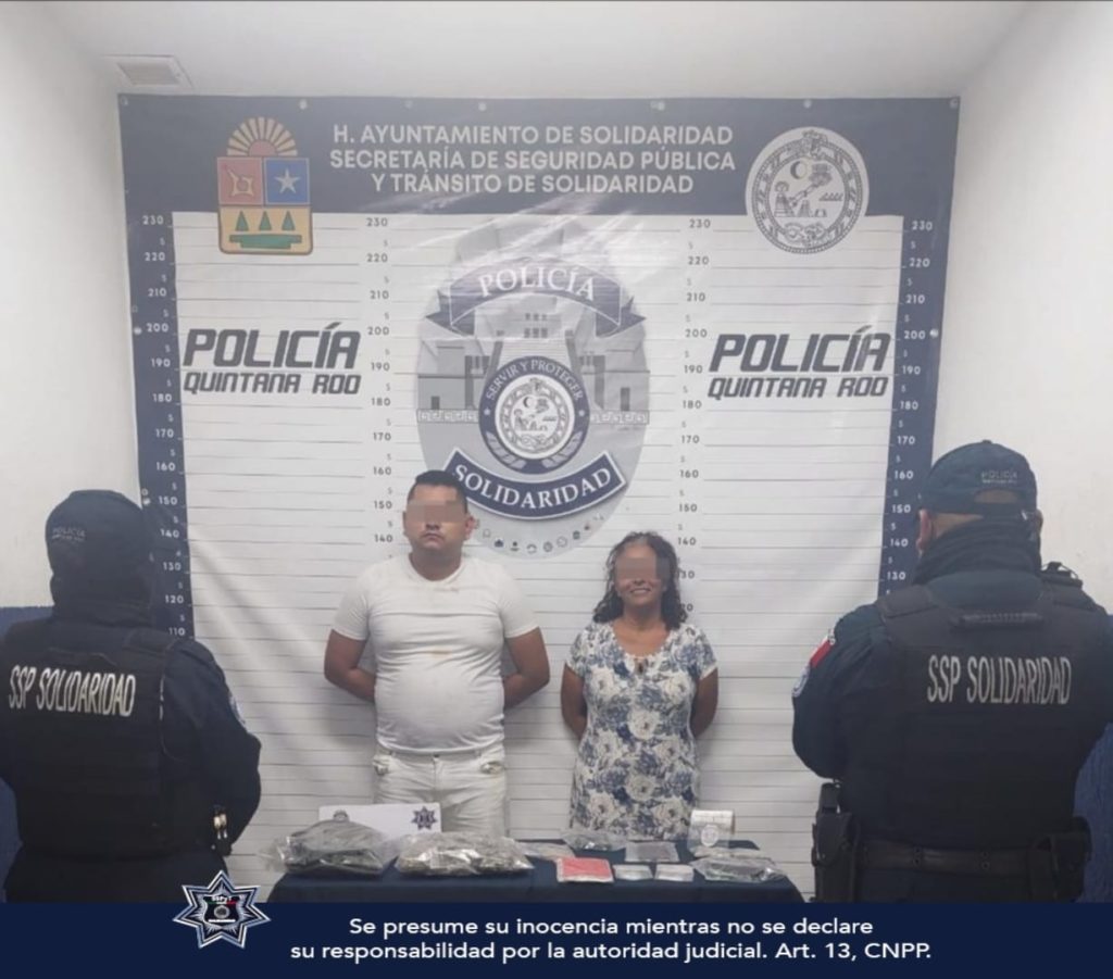 Detienen a par de narcomenudistas en Puerto Aventuras