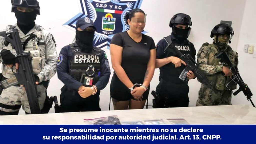 Detienen a Elizabeth por narcomenudeo en Tulum, viajaba en moto y con cocaína
