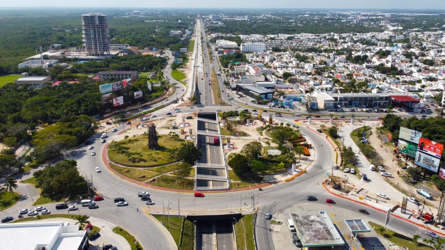 Avanzan mega obras en Cancún, asegura AMLO representan una inversión de siete mil 283 millones de pesos