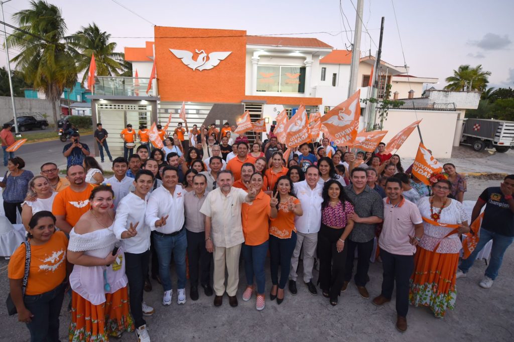 Inaugura Movimiento Ciudadano la casa naranja en Chetumal, y presume fichaje