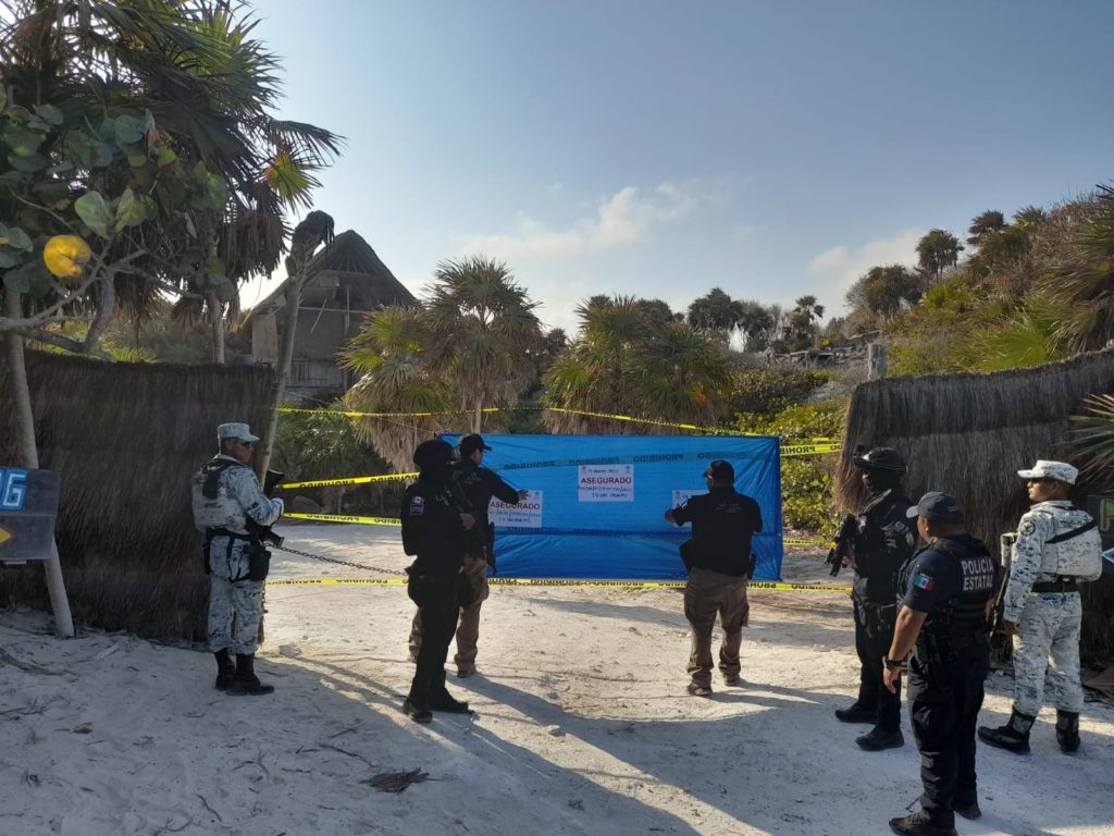 Clausuran obras clandestinas en el Parque Nacional Tulum