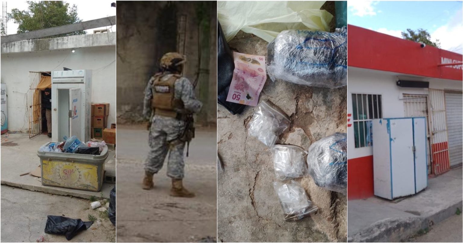 Catean casa en Alfredo V. Bonfil en Cancún; aseguran dosis de droga, sin detenidos