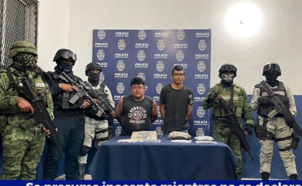 Atoran a par de narcomenudistas en la zona rural de Othón P. Blanco