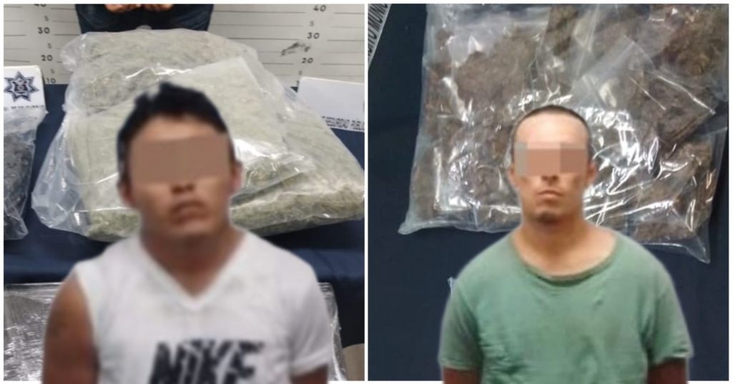 Bien cargados atoran a dos narcomenudistas en Playa del Carmen