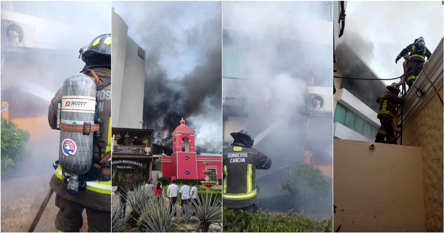 Incendio del hotel Krystal de Cancún controlado y sin lesionados
