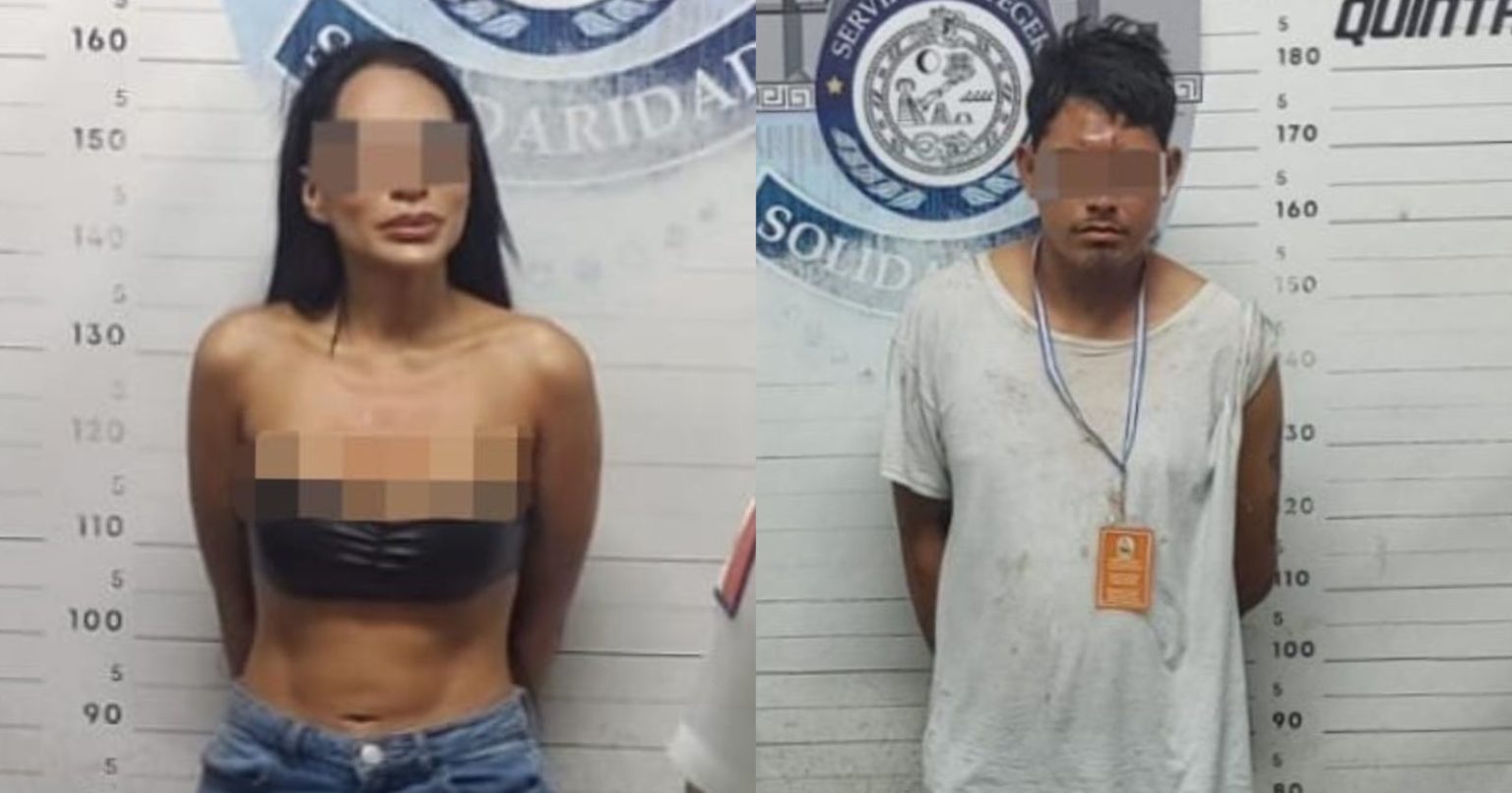 Colombiana y tabasqueño detenidos por vender drogas en la vía pública