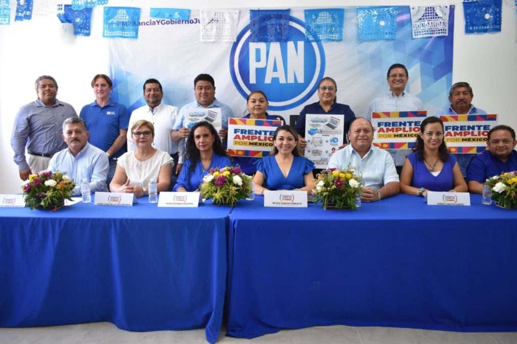 PANISTAS REACCIONAN: Presentan a coordinadores del Frente Amplio por México en Quintana Roo