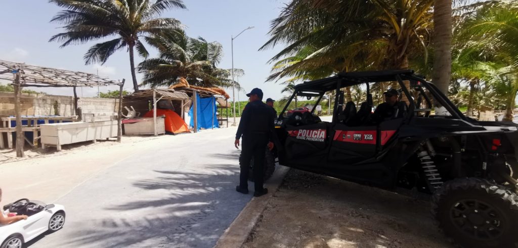 SSC refuerza vigilancia en malecón de Mahahual