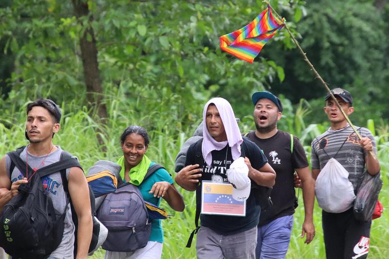 Sale la primera caravana migrante de venezolanos desde Tapachula hacia EE.UU. - caravana-de-migrantes-venezolanos-1024x683