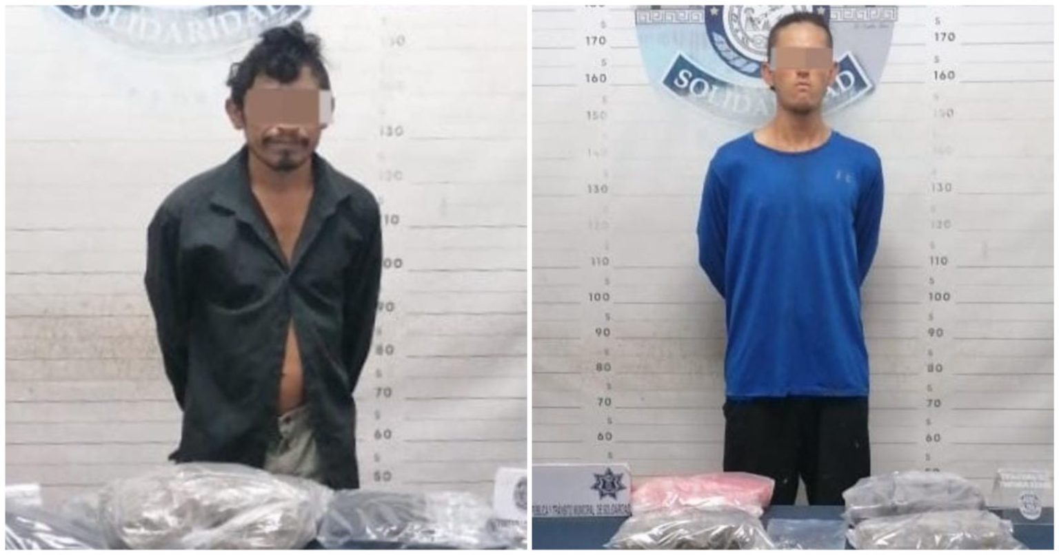 Cae pareja de malandros con más de 100 dosis de droga