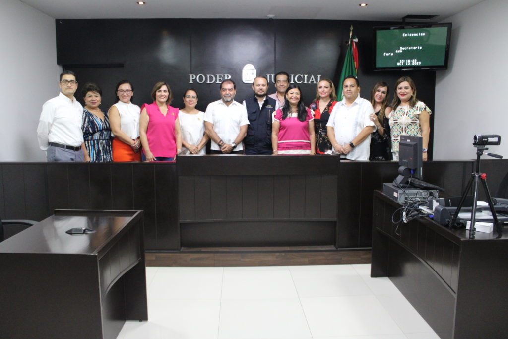 Poder Judicial recibe en los distintos juzgados del distrito judicial de Cancún, a diputadas y diputados de la XVII Legislatura