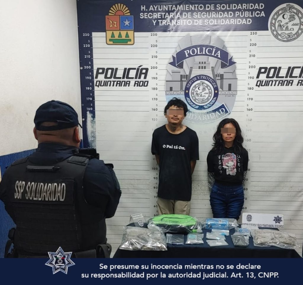 Detienen a siete personas con drogas en diferentes puntos de Playa del Carmen