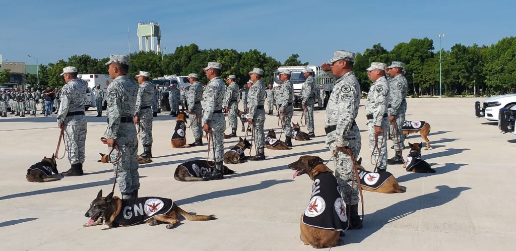Distribuyen a 3 mil efectivos de Guardia Nacional en las obras del Tren Maya