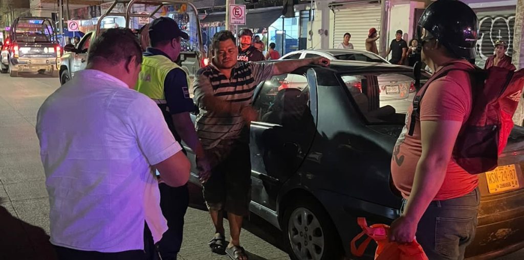 Intenta escapar borracho tras arrollar a un motociclista en la Zacil Ha