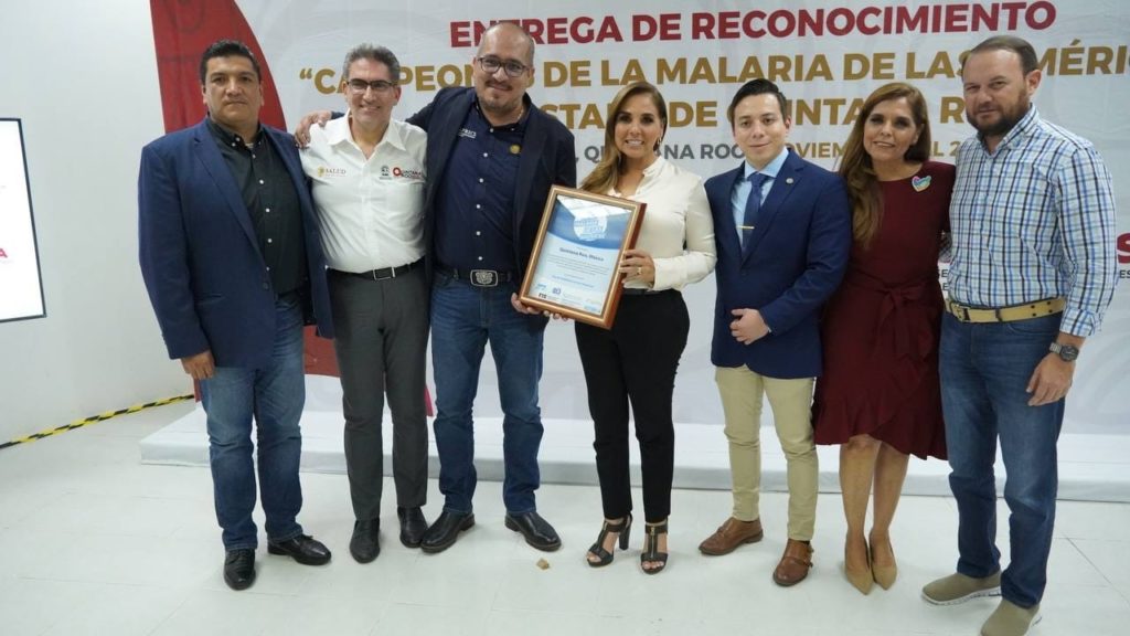 Poder Judicial testifica la entrega del reconocimiento “Campeones de la Malaria de las Américas” a Quintana Roo