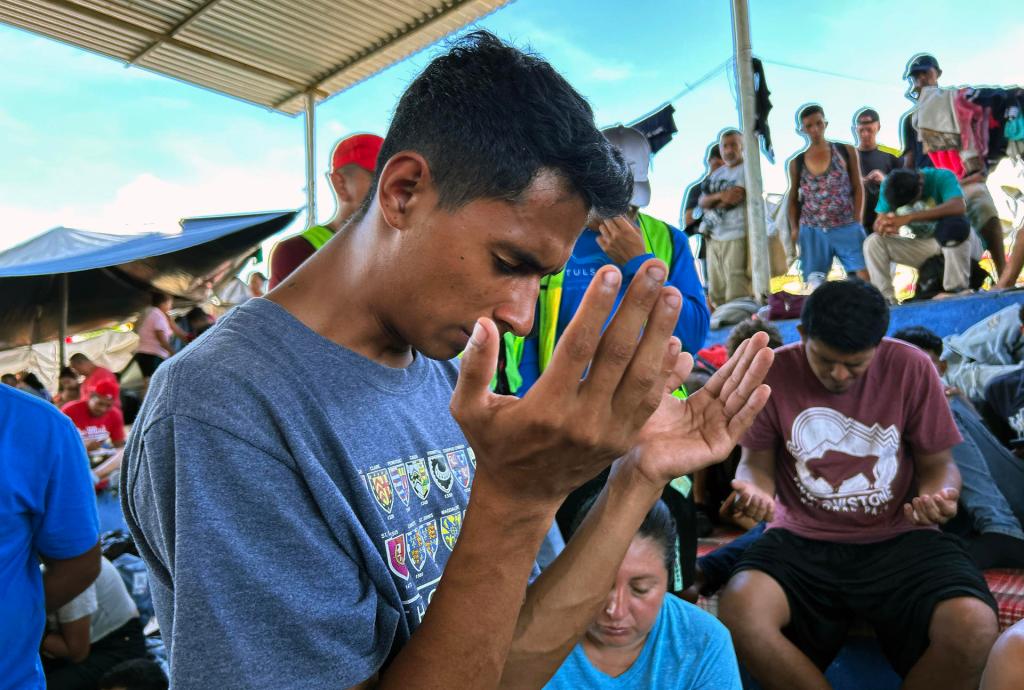 vigilia caravana migrante Chiapas migrantes