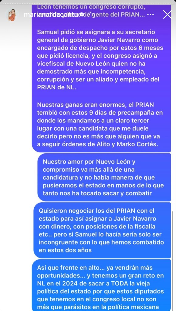 PRIAN quiso negociar gobernador interino con dinero y cargos: Mariana Rodríguez - img-5641-580x1024