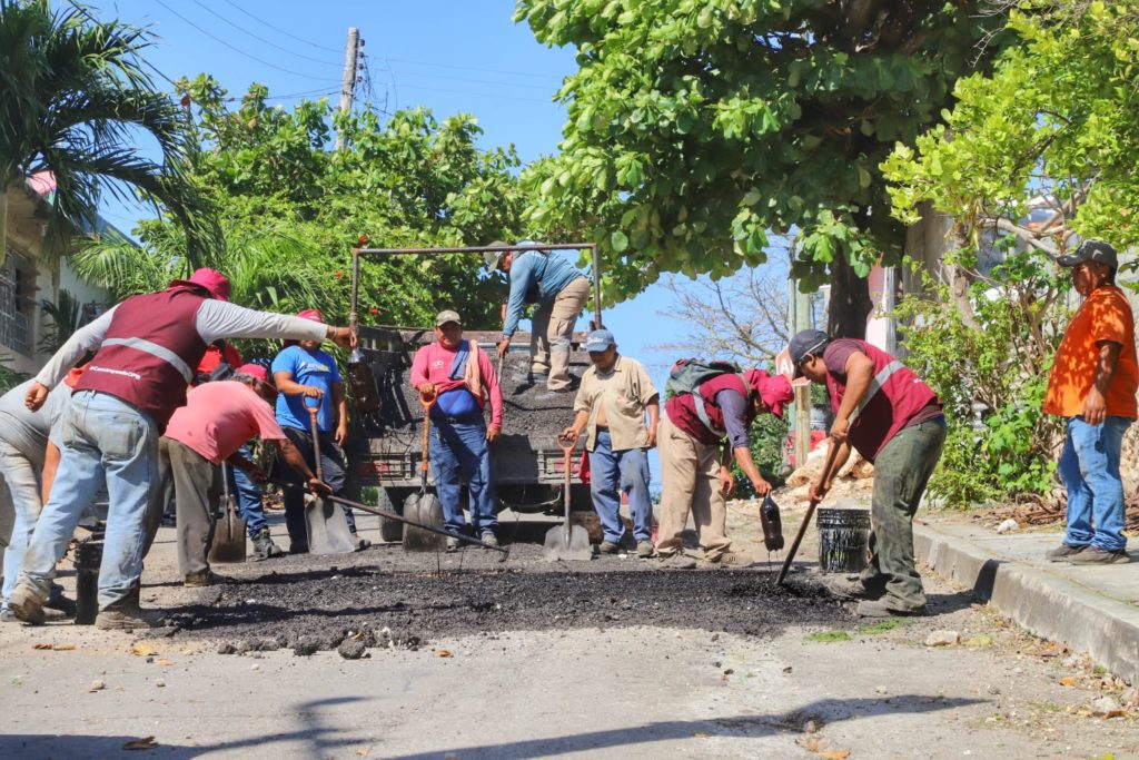 Avanza rehabilitación de calle Nizuc en Chetumal
