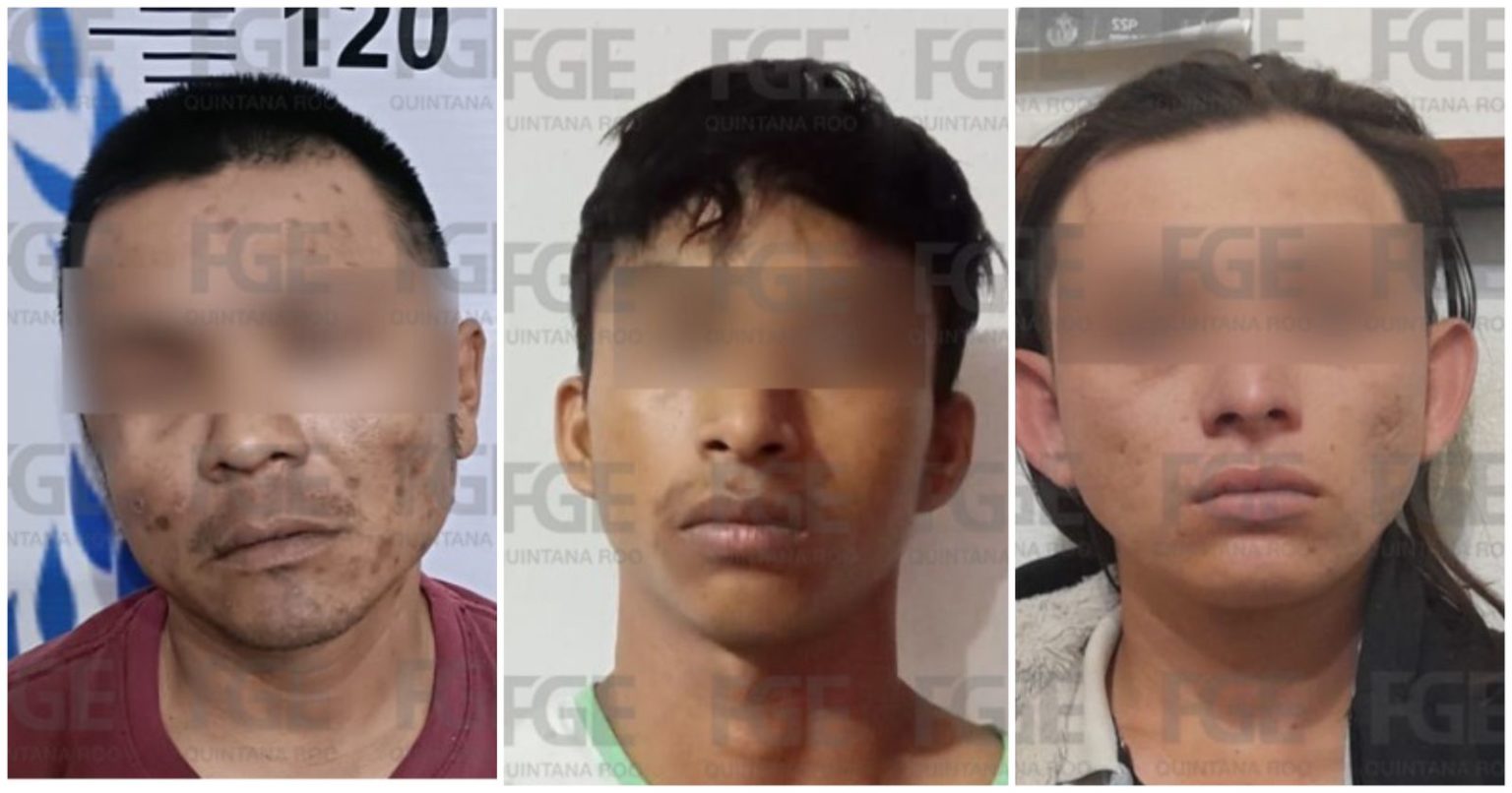 Presentan a tres sicarios de Cancún, dos de ellos enfrentan su proceso en la cárcel