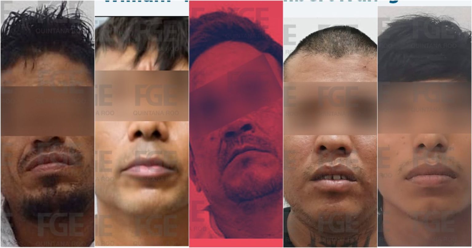 Capturan al jefe de sicarios y a cuatro de sus secuaces generadores de violencia en Tulum y Solidaridad