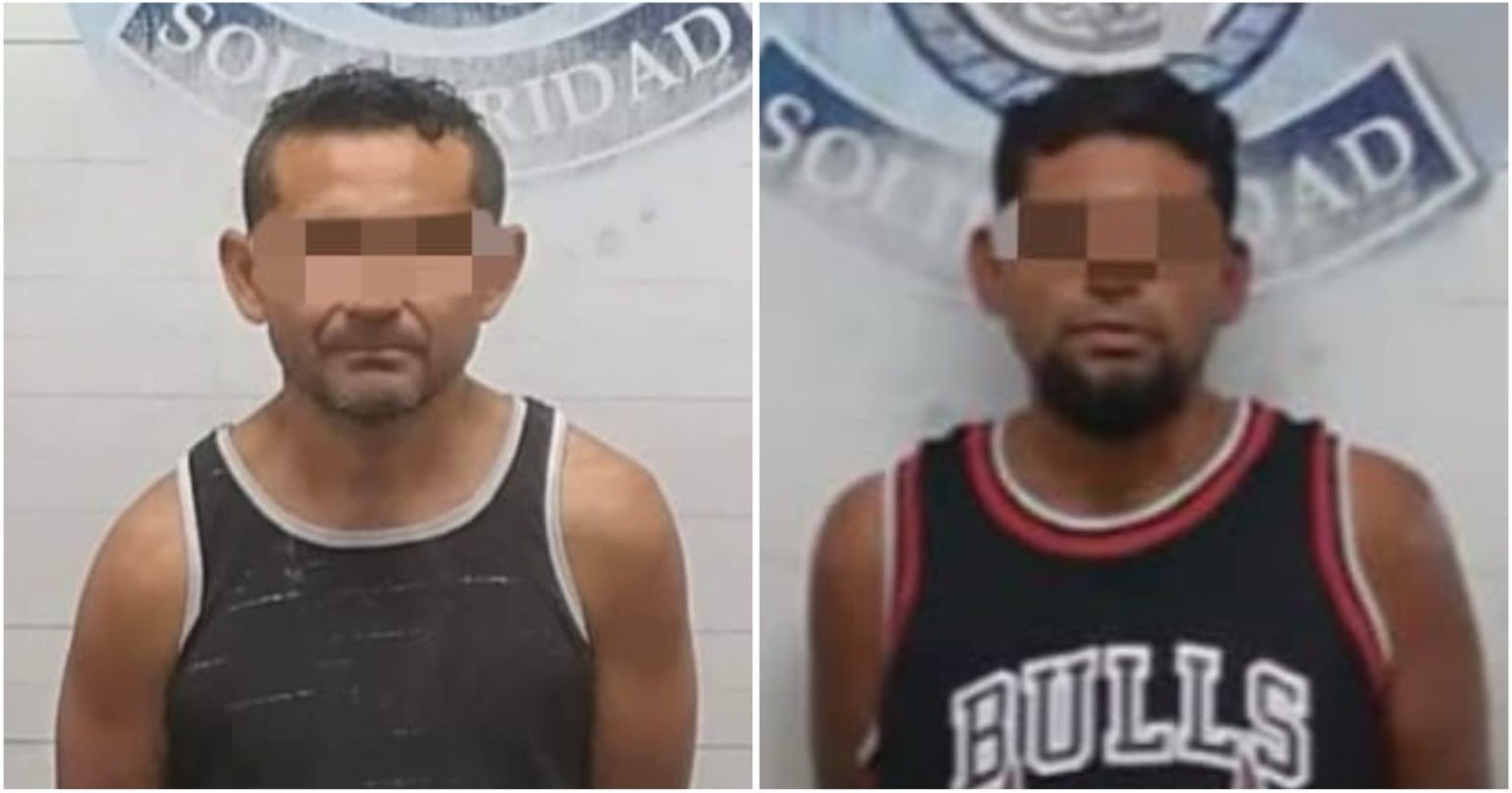 Arresta la policía de Solidaridad a dos sujetos por robo y venta de narcóticos