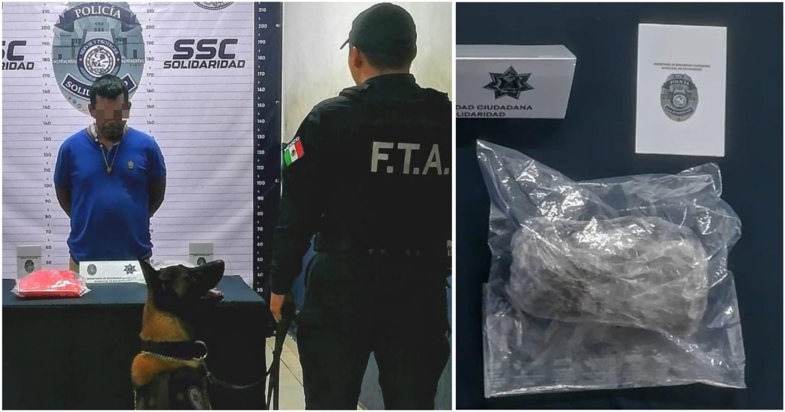 Chiapaneco transportaba marihuana como pasajero en la van foránea