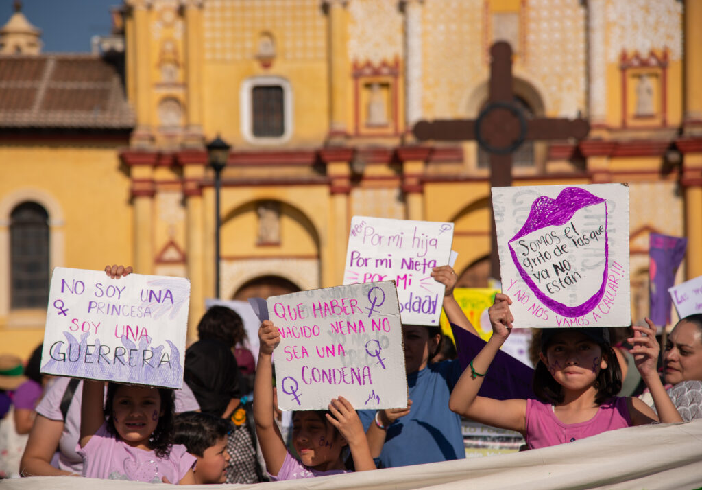 Marchan para exigir respeto a los derechos de las mujeres en San Cristóbal de las Casas - marchan-para-exigir-respeto-a-los-derechos-humanos-de-las-mujeres-en-el-sur-de-mexico-foto-de-efe-1024x714