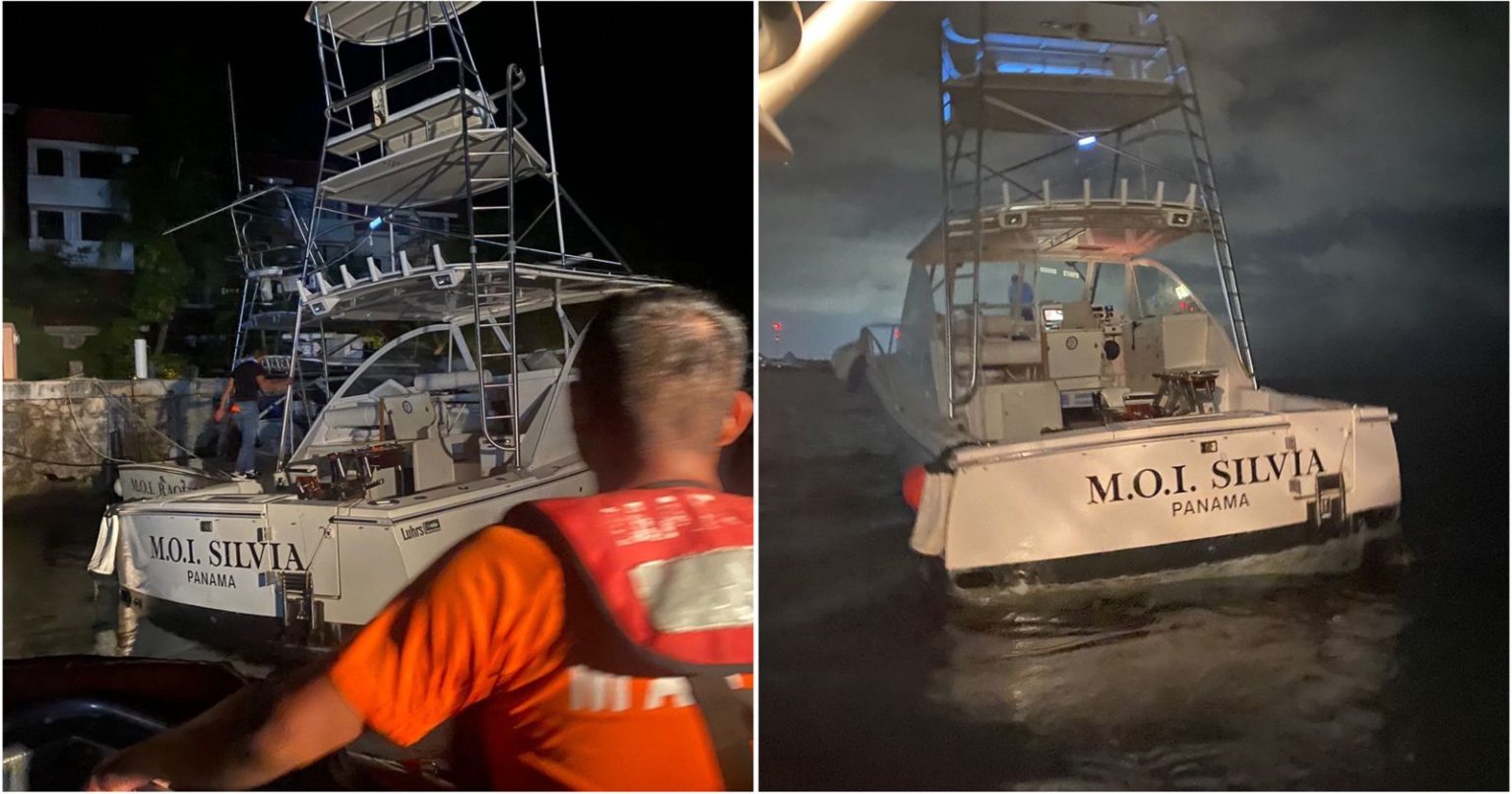 Rescata la Marina a tripulantes de yate que se encontraban a la deriva