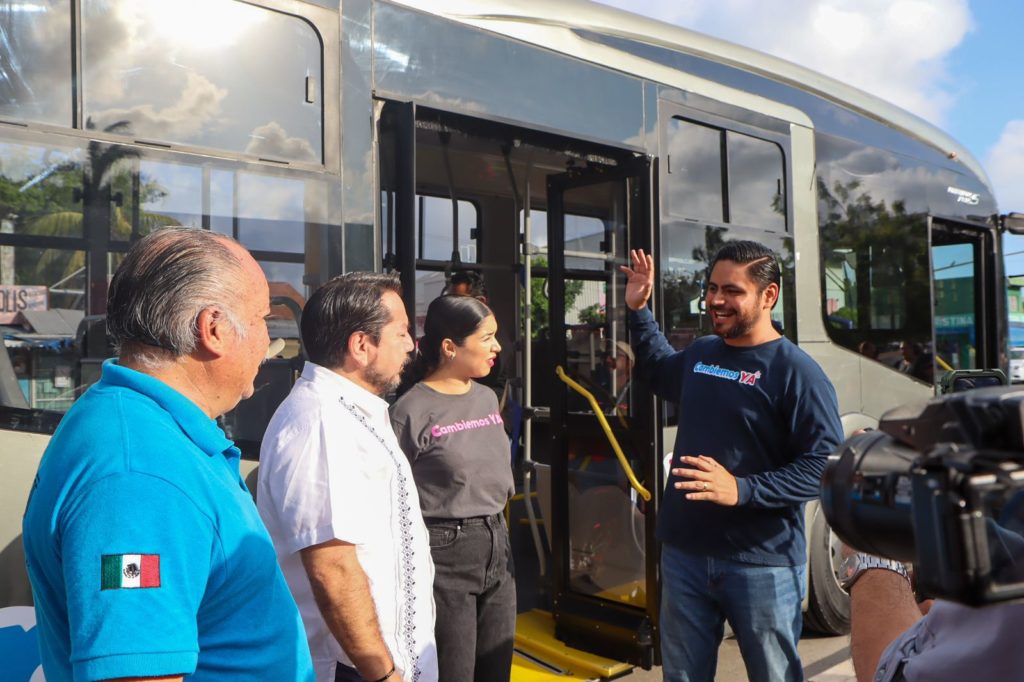 Momento histórico para Chetumal: Germán trae a la capital transporte público “VA y VEN”