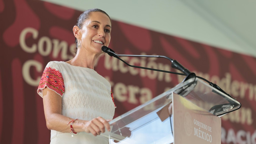 #Video Sheinbaum promete nunca traicionar a López Obrador - claudia-sheinbaum-1024x576