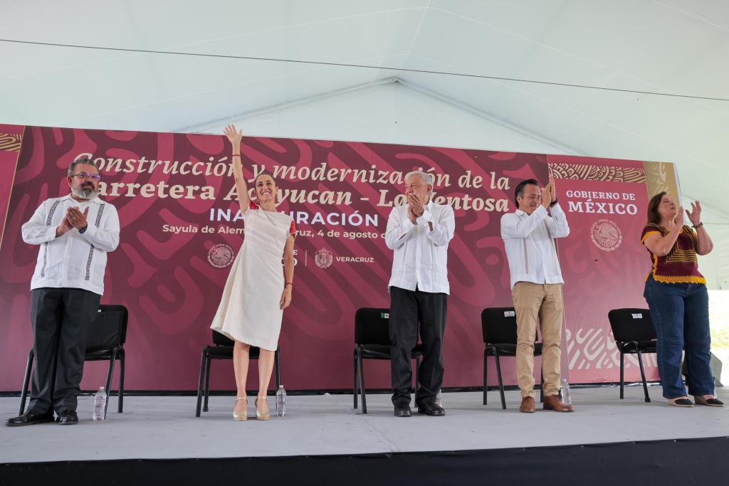 #Video Sheinbaum promete nunca traicionar a López Obrador - claudia-sheinbaum-y-lopez-obrador-en-veracruz-1024x683