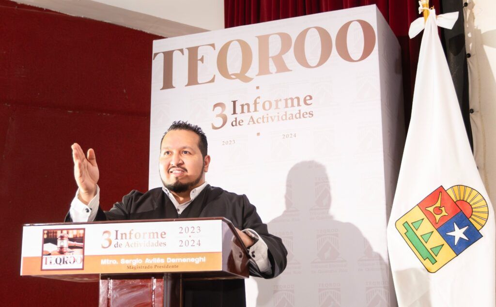Rinde Sergio Avilés su tercer informe como presidente del Tribunal Electoral de Quintana Roo
