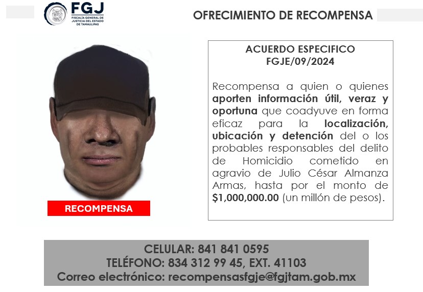 Tamaulipas ofrece recompensa de 1 mdp por asesino de Julio Almanza - presunto-asesino-del-lider-empresarial-julio-almanza