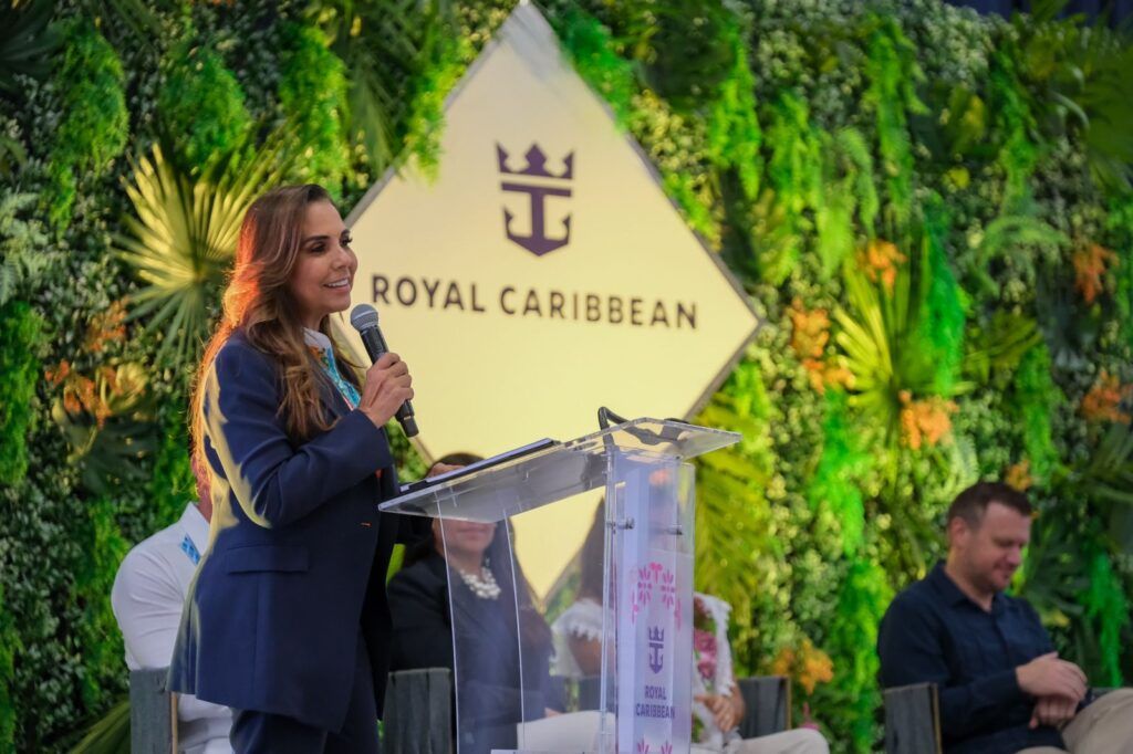Encabeza Mara Lezama anuncio de 600 mdd en inversión de Royal Caribbean Group para el redesarrollo del puerto en Mahahual