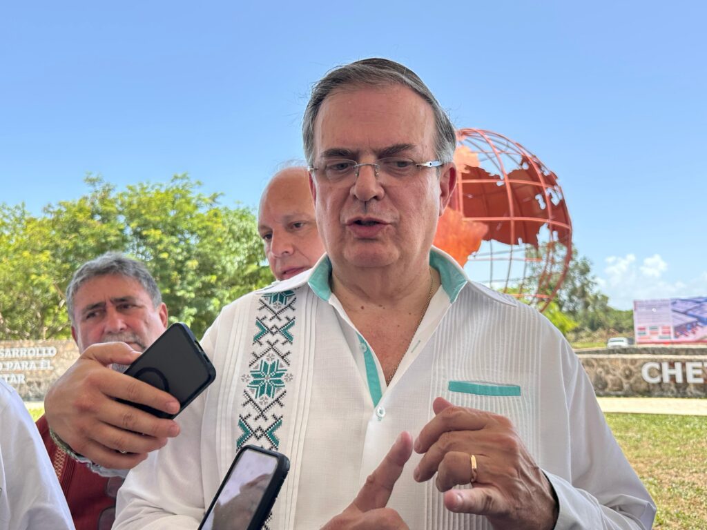 Solo México y China lograron prorrogar los aranceles de Trump, presume Marcelo Ebrard en Quintana Roo; revisión del T-MEC en enero de 2026