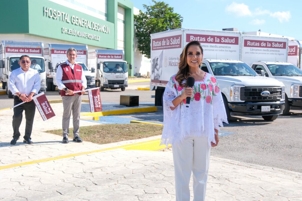 Participa Mara Lezama con la Presidenta Claudia Sheinbaum en el arranque de la Estrategia Nacional de Rutas por la Salud