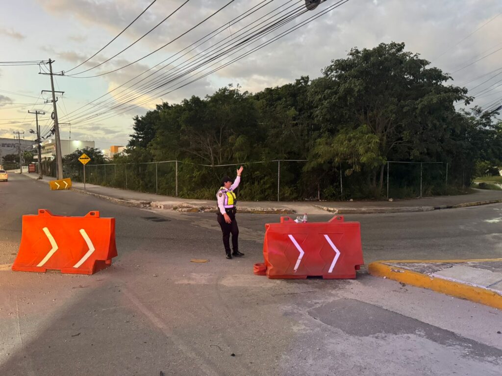 Toma precauciones, estos son los cierres viales en Cancún