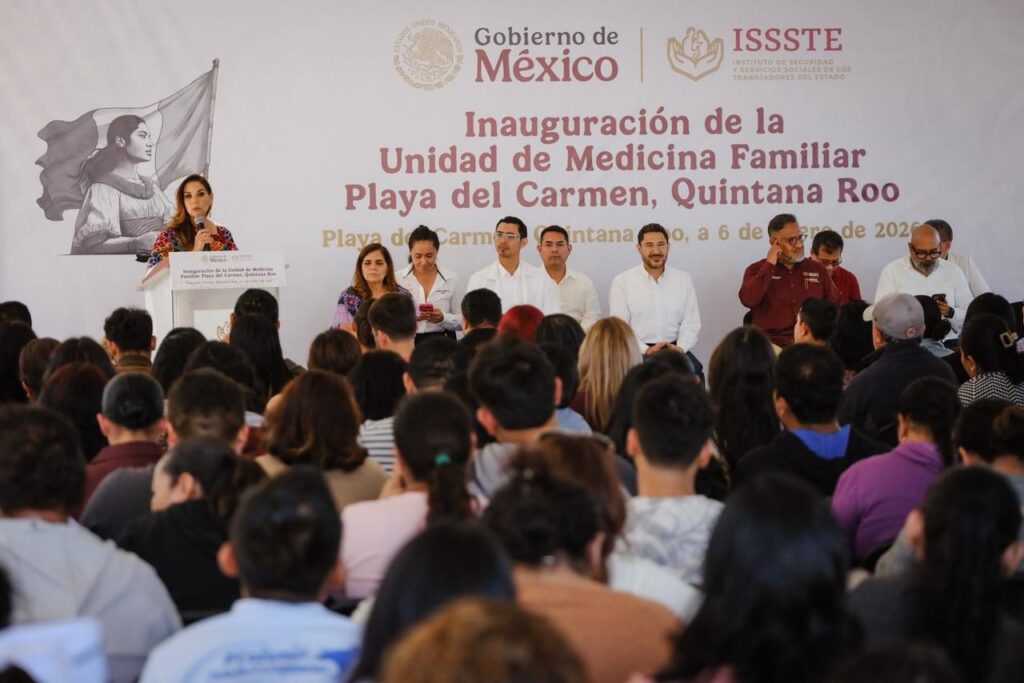 Con respaldo federal, Mara Lezama pone en operación nueva Unidad de Medicina Familiar del ISSSTE en Playa del Carmen