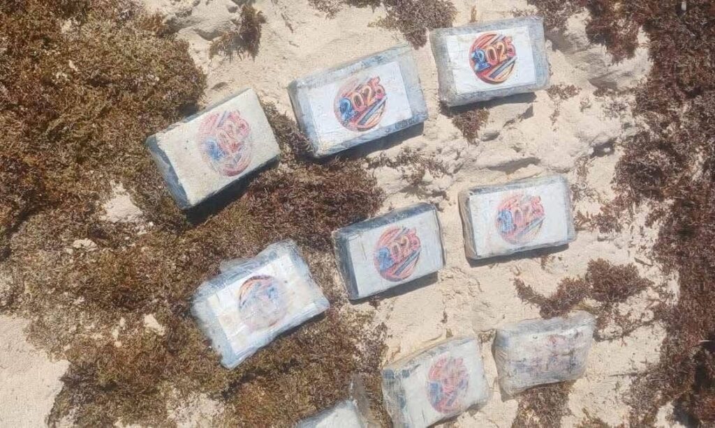 Once kilos de cocaína flotan hasta la costa de Playa del Carmen
