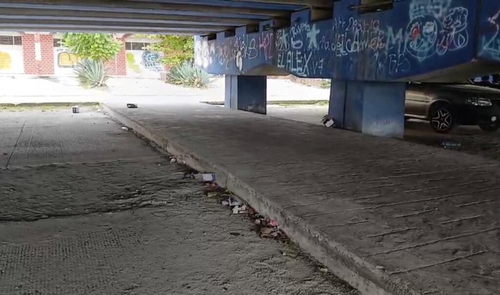 Bajo puentes en Playa del Carmen: abandono, inseguridad y una oportunidad urbana desperdiciada