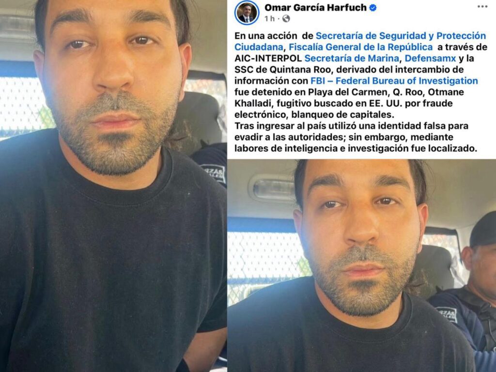 Capturan en Playa del Carmen a Otmane Khalladi, buscado por la Interpol y Estados Unidos