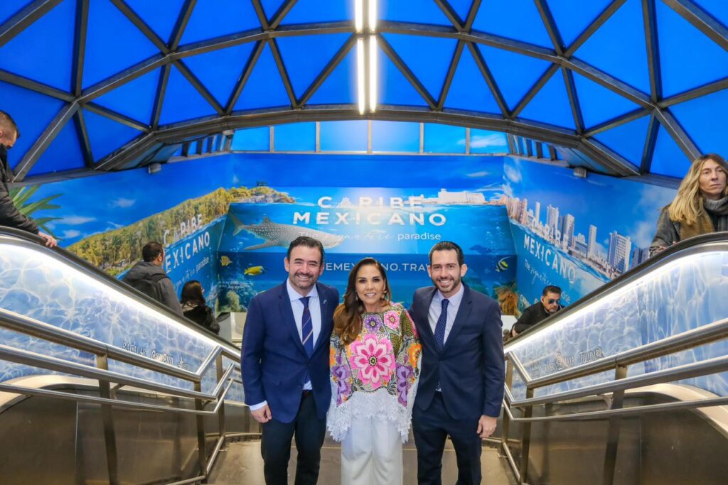 Caribe Mexicano se proyecta desde la Puerta del Sol en Madrid ante más de 6.5 millones de personas: Mara Lezama