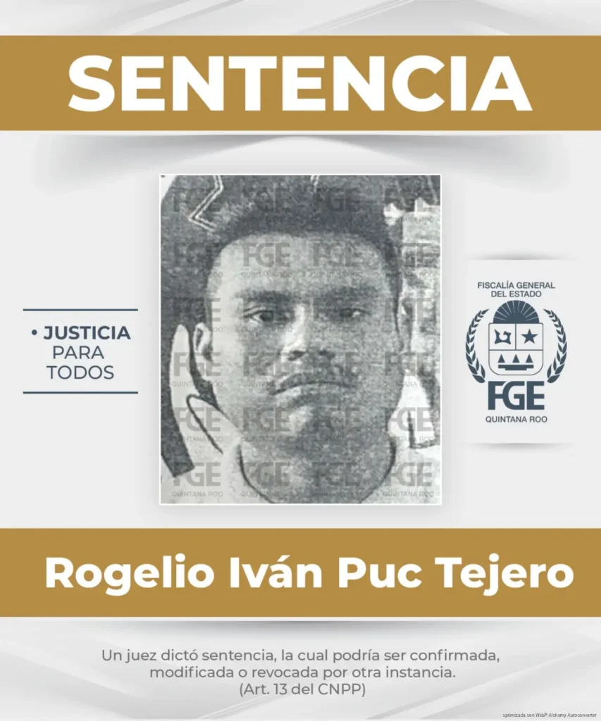 Obtiene FGE Quintana Roo sentencias de 50 y 30 años para dos sujetos por violación en Benito Juárez