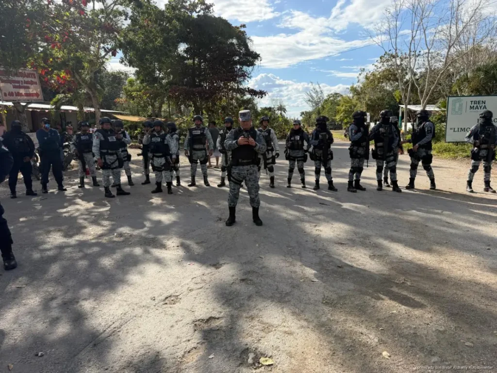 Anuncia Fiscal 20 detenidos en Limones, advierte cero tolerancia a bloqueos de la delincuencia en Quintana Roo